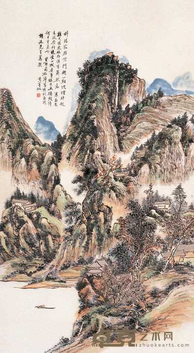 黄宾虹 1933年作 蜀山图 立轴 145.5×81cm